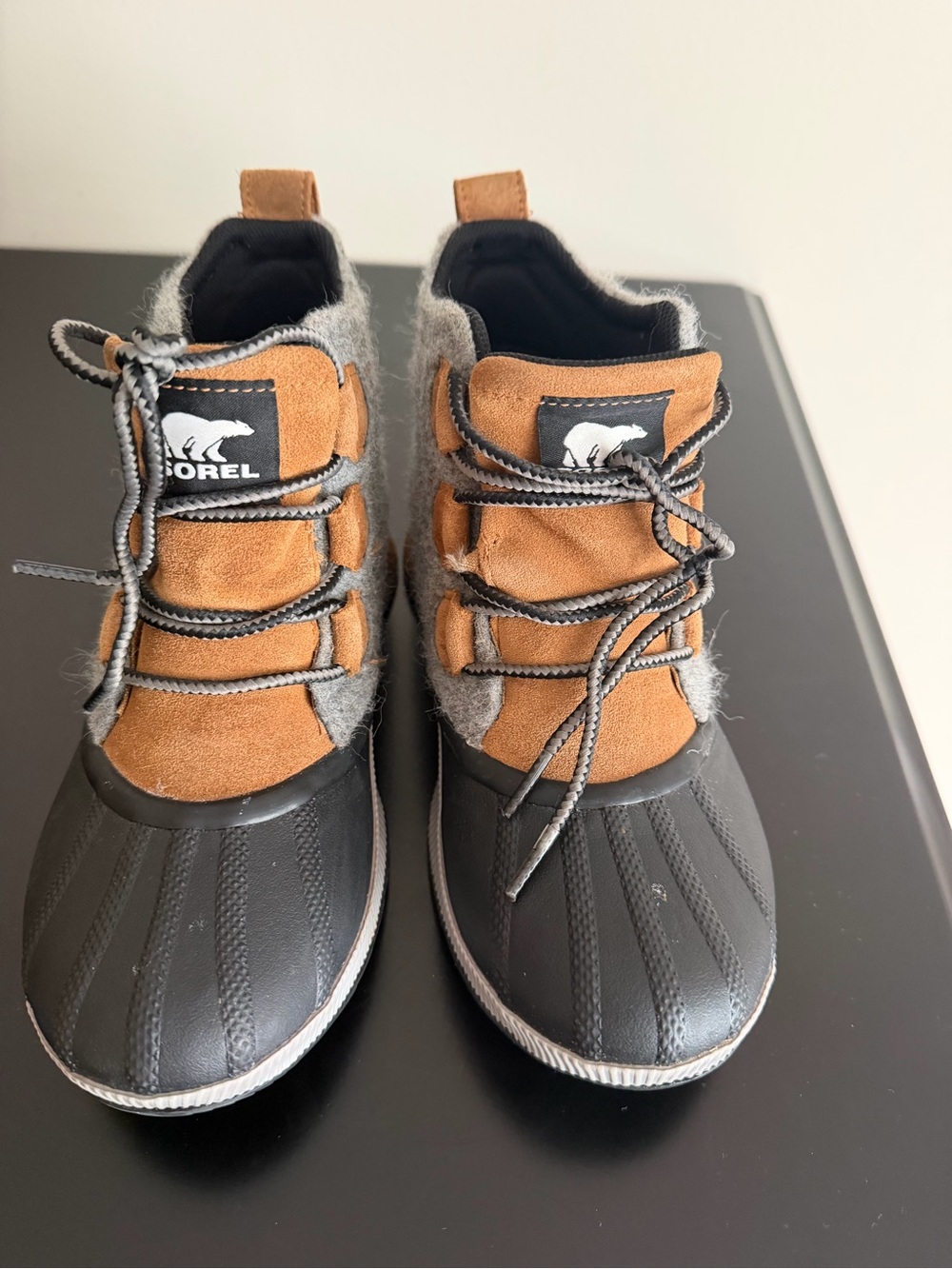 SOREL Women’s Brown and Gray Waterproof Winter Boots